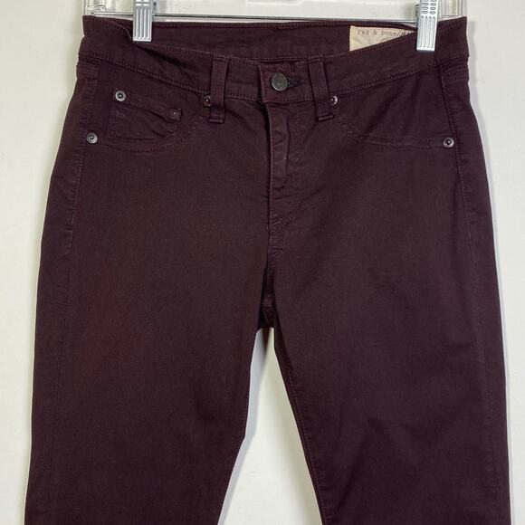 RAG & BONE DEVI SIDE LEG ZIP SKINNY JEANS SIZE 27 - Picture 5 of 12